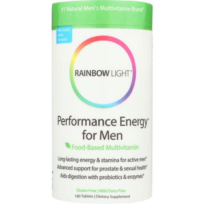RAINBOW LIGHT: Performance Energy for Men Food-Based Multivitamin, 180 tablets