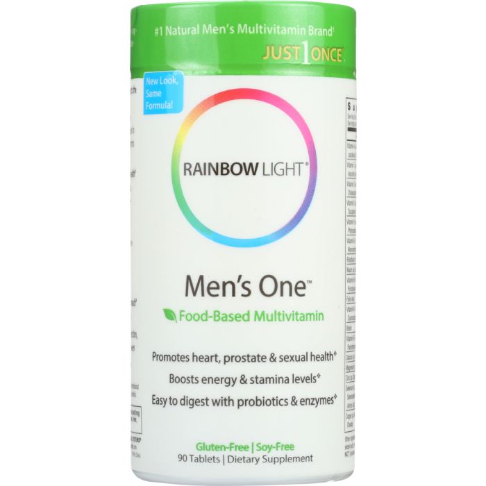 RAINBOW LIGHT: Just Once Men's One Food-Based Multivitamin, 90 Tablets