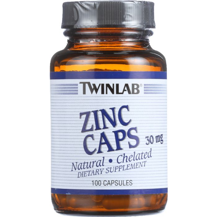 TWINLAB: Zinc Caps 30 mg, 100 capules