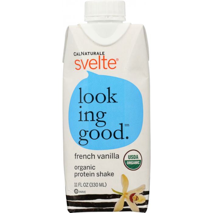 CALNATURALE: Svelte Organic Protein Shake French Vanilla, 11 oz