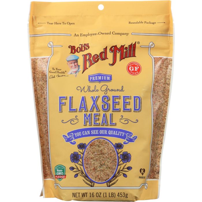 BOBS RED MILL: Premium Whole Ground Flaxseed Meal, 16 oz