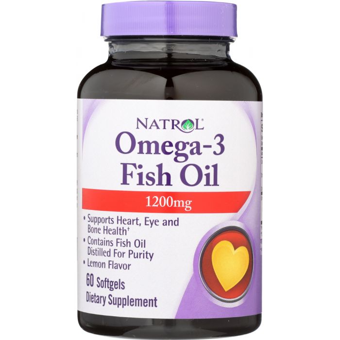 NATROL: Omega 3 Fish Oil 1200 mg, 60 softgels