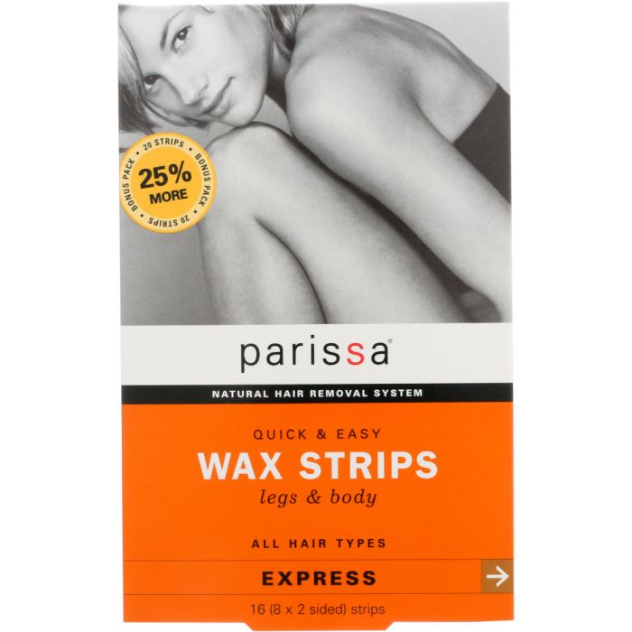 PARISSA: Quick & Easy Wax Strips Legs & Body, 16 pc