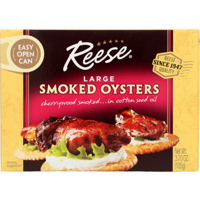REESE: Colossal Smoked Oysters, 3.7 oz