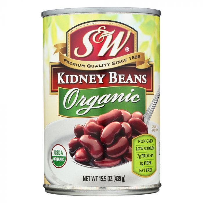 S & W: Organic Kidney Beans, 15 oz