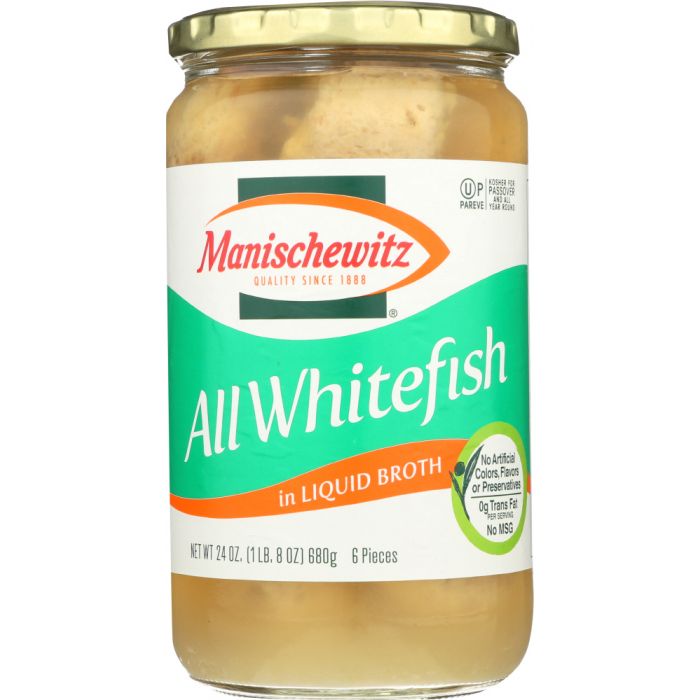 MANISCHEWITZ: Fish Whitefish All Non Jellied, 24 oz
