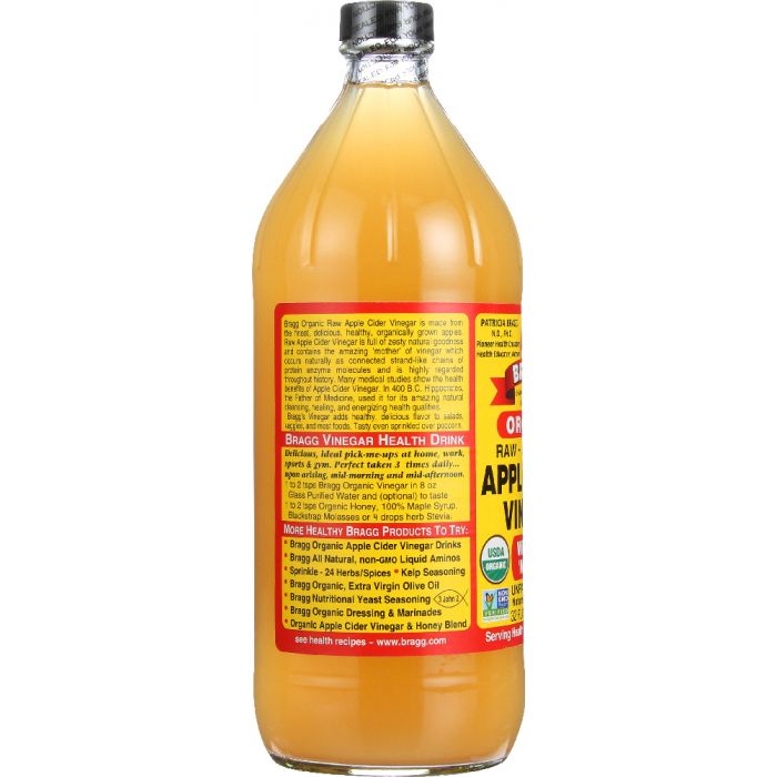 BRAGG: Organic Raw & Unfiltered Apple Cider Vinegar, 32 oz