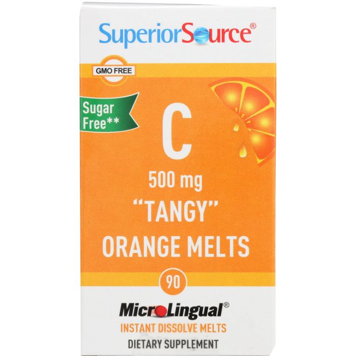 SUPERIOR SOURCE: Vitamin C 500mg Tangy Orange Melts, 90 tb