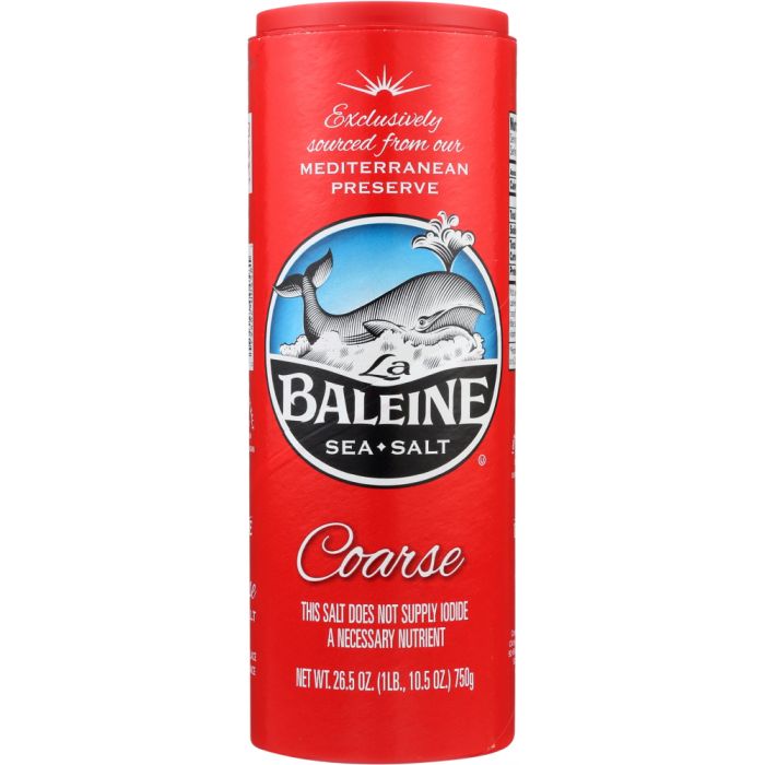 LA BALEINE: Coarse Sea Salt, 26.5 oz
