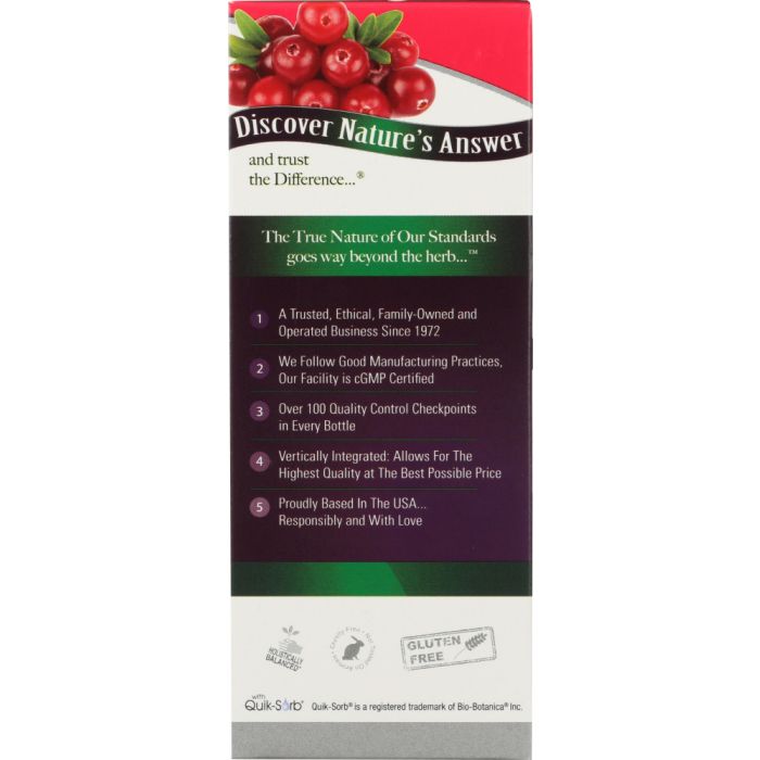 NATURES ANSWER: UT Answer D-Mannose & Cranberry Concentrate 4870 mg, 4 Oz