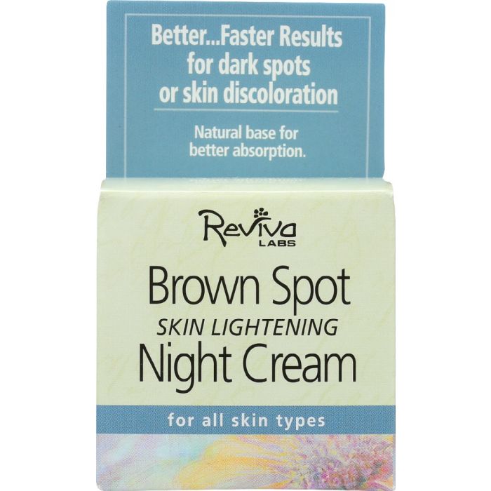 REVIVA LABS: Brown Spot Skin Lightening Night Cream, 1.5 oz