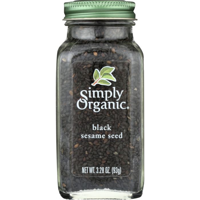 SIMPLY ORGANIC: Seasoning Seeds Black Sesame, 3.28 oz