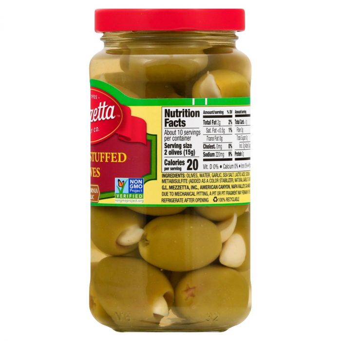 MEZZETTA: Olive Garlic Stuffed, 6 oz