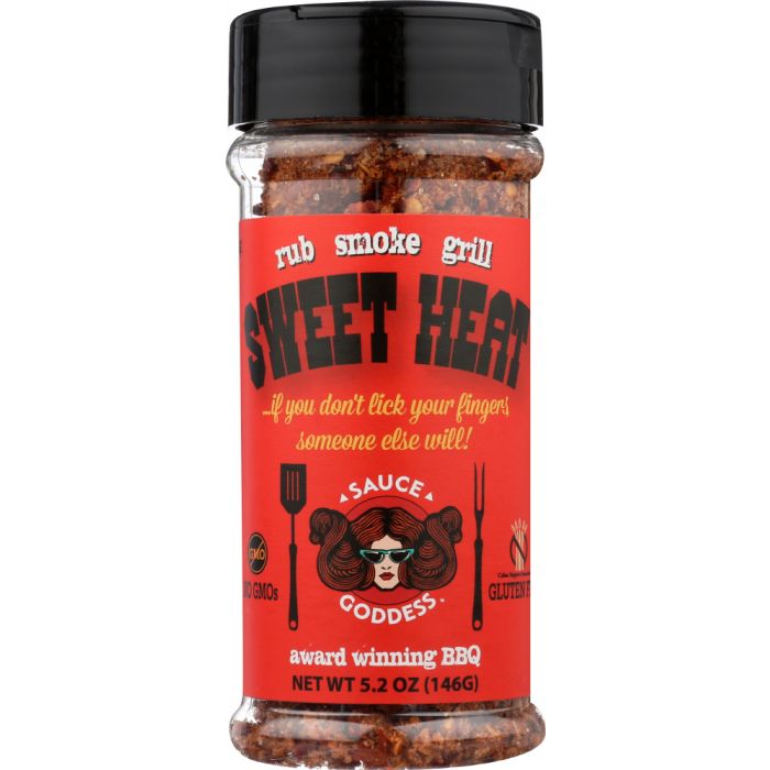 SAUCE GODDESS: Spice Sweet Heat BBQ Shaker, 5.2 oz