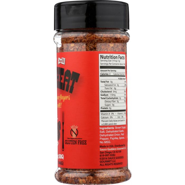 SAUCE GODDESS: Spice Sweet Heat BBQ Shaker, 5.2 oz
