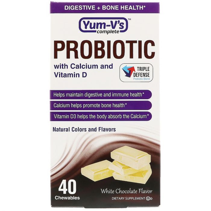 YUM VS: Probiotic Calcium, 40 ea