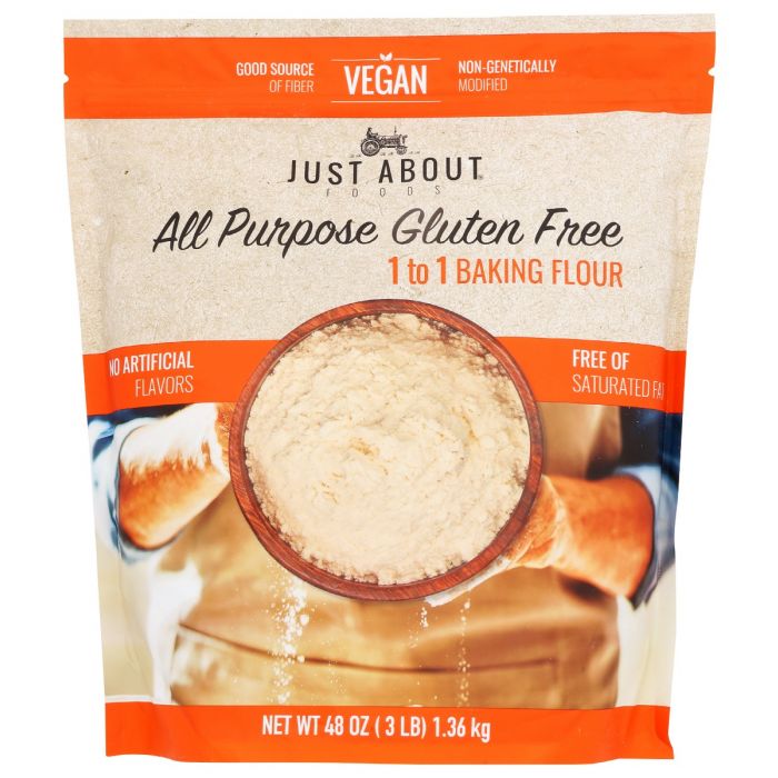 JUST ABOUT FOODS: Flour All Purpose, 3 lb