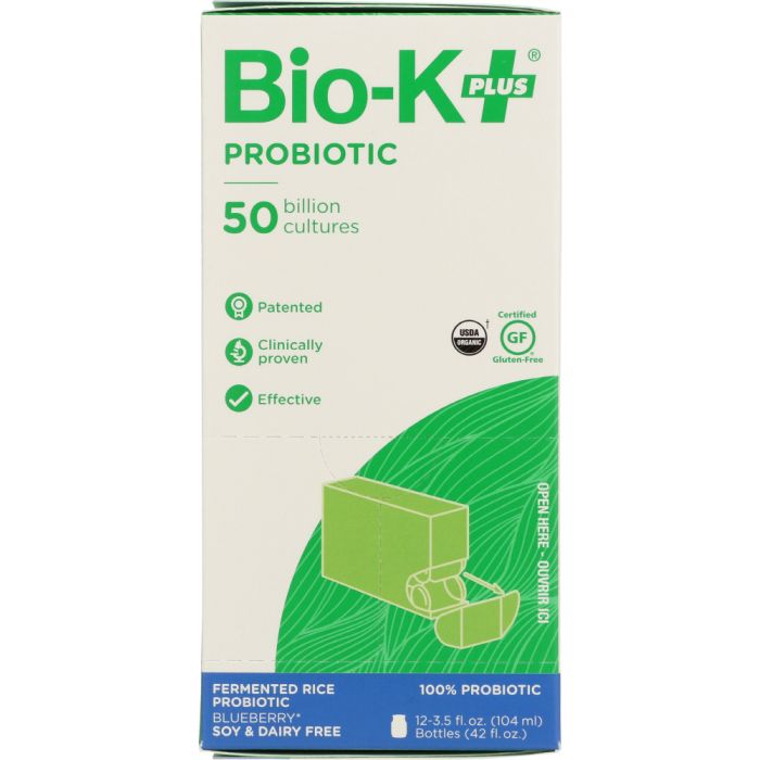BIO K PLUS: Fermented Rice Probiotic Blueberry 12 Pack, 42 oz