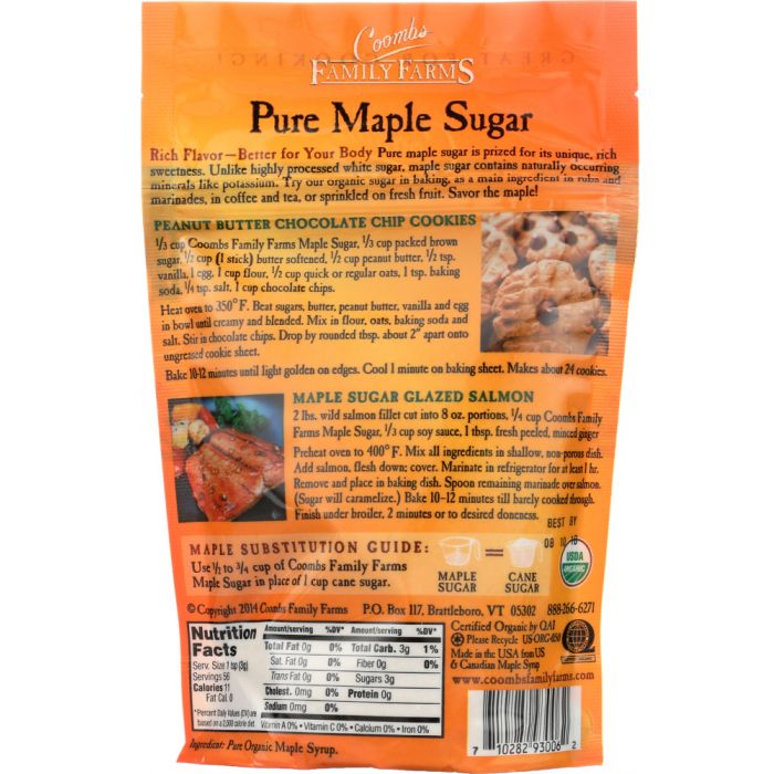 COOMBS FAMILY FARMS: Organic Pure Maple Sugar, 6 oz