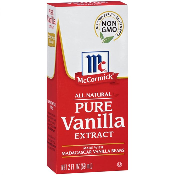 MC CORMICK: Vanilla Extract Pure, 2 oz