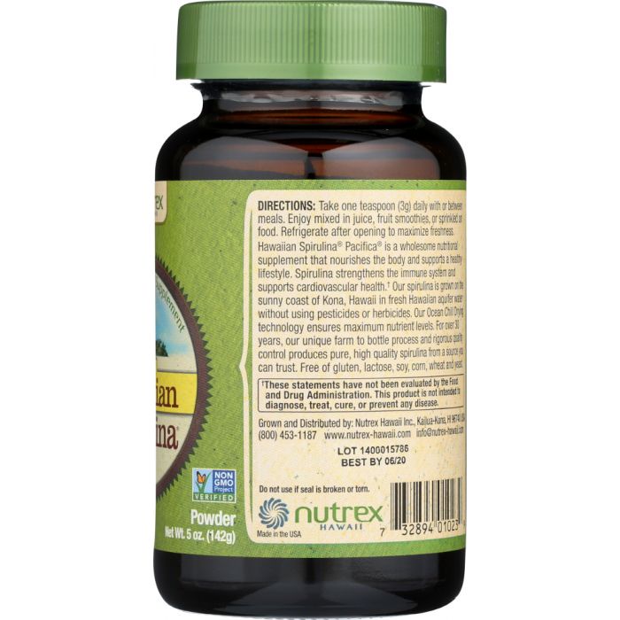 NUTREX: Hawaii Spirulina Pacifica Pure Hawaiian Nature's Multi-Vitamin Powder, 5 oz