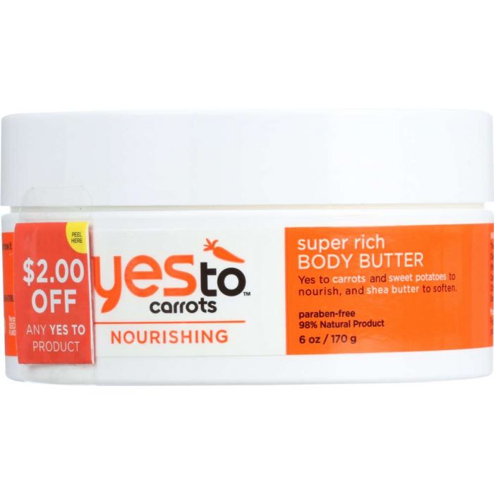 YES TO: Carrots Super Rich Body Butter, 6 oz