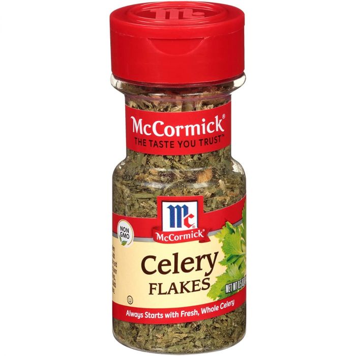 MC CORMICK: Spice Celery Flakes, 0.5 oz