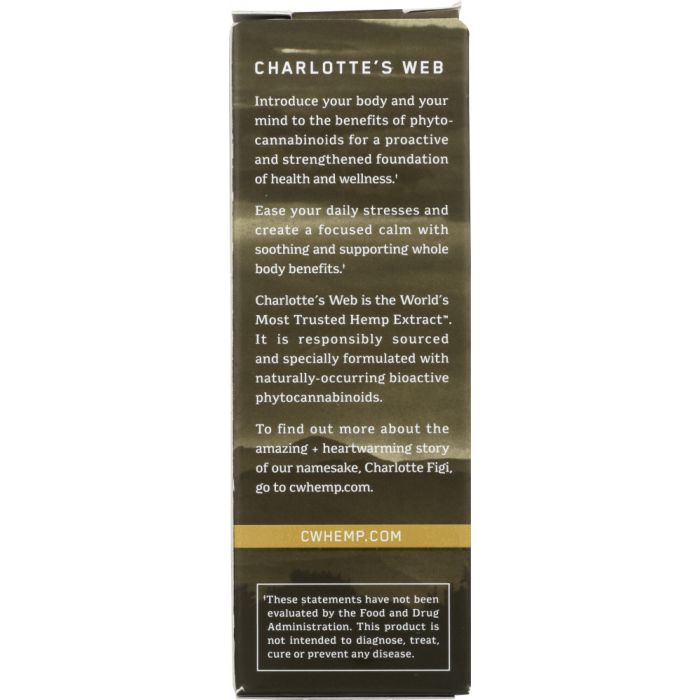 CHARLOTTES WEB: Oil Olive Full Strength, 1 oz