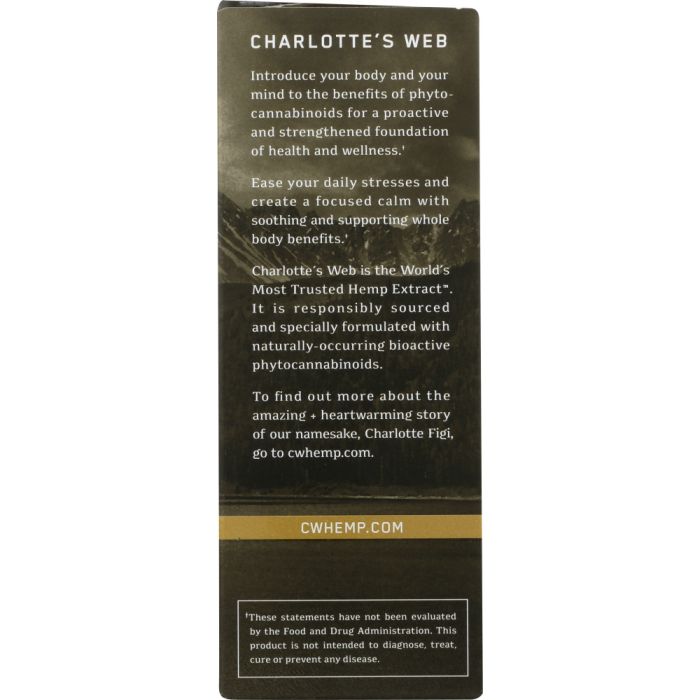 CHARLOTTES WEB: Oil Olive Extra Strength, 3.38 oz