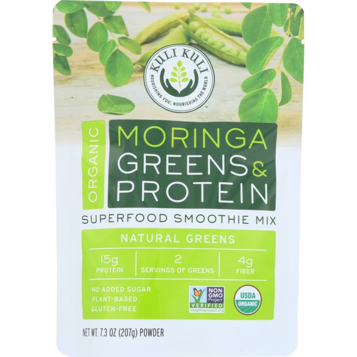 KULI KULI MO: Moringa Greens And Protein Natural Greens, 7.3 Oz