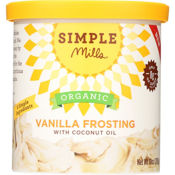 SIMPLE MILLS: Vanilla Frosting, 10 oz