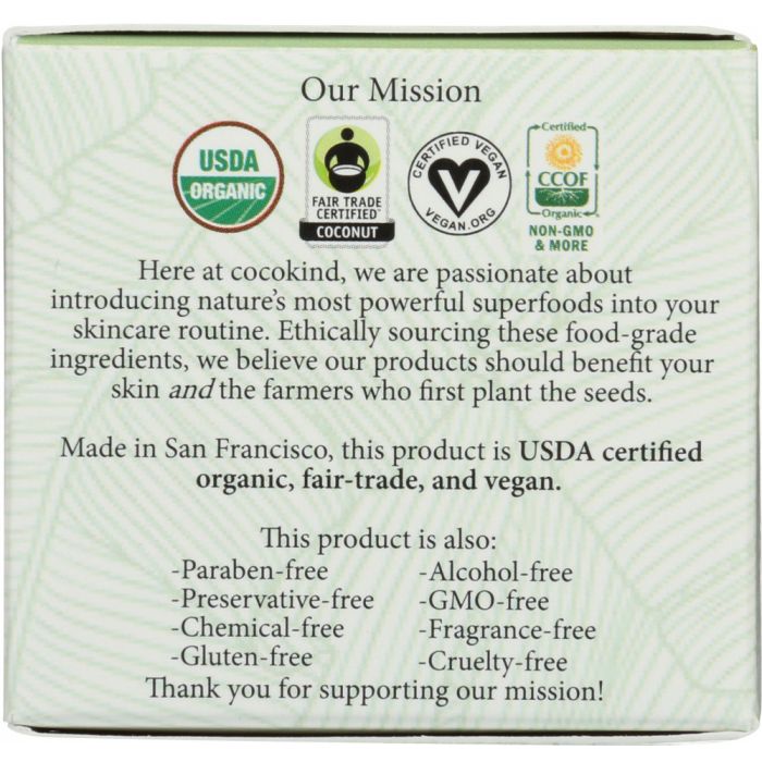 COCOKIND:  Organic Matcha Face Moisturizer, 60 ml