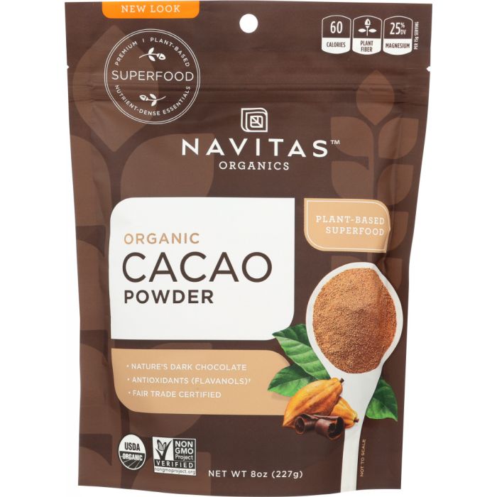 NAVITAS: Organic Cacao Powder, 8 oz