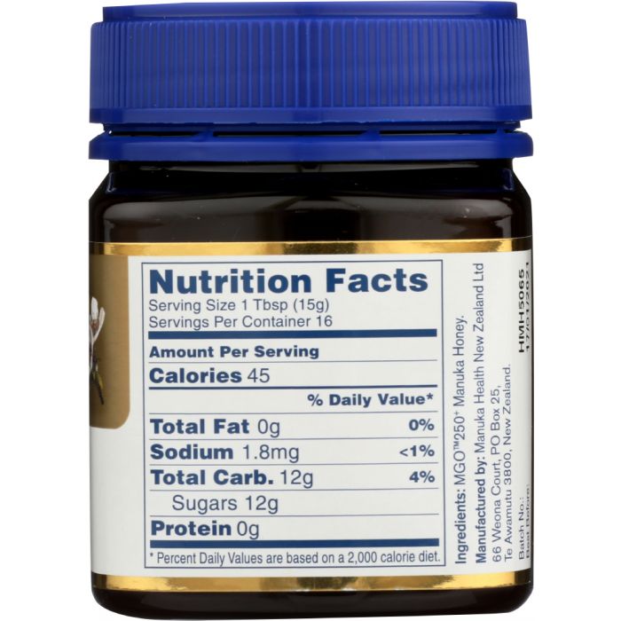 MANUKA HEALTH: Honey MGO 250 Manuka, 8.8 oz