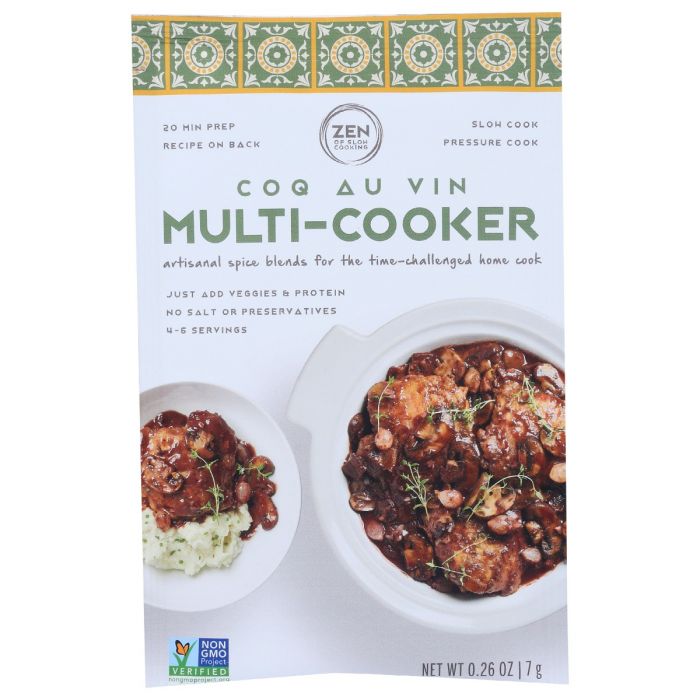 THE ZEN OF SLOW COOKING: Coq Au Vin Multi Cooker Spice Blends, 0.26 oz