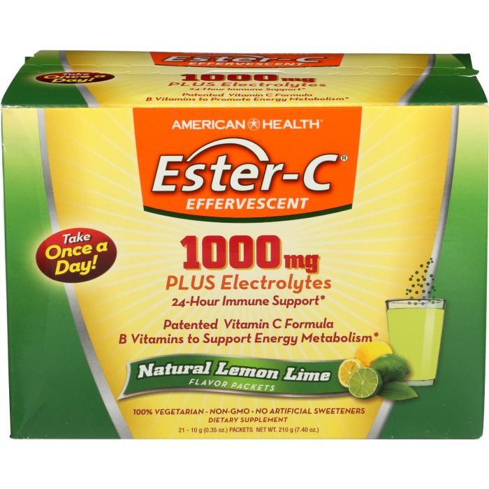 AMERICAN HEALTH: Ester-C 1000mg Effervescent Lemon Lime, 21 ea