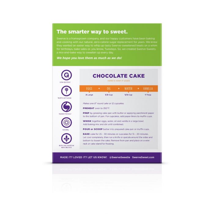 SWERVE: Mix Chocolate Cake, 10.6 oz