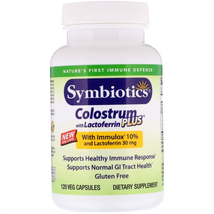 SYMBIOTICS: Colostrum Plus with Lactoferrin, 120 cp