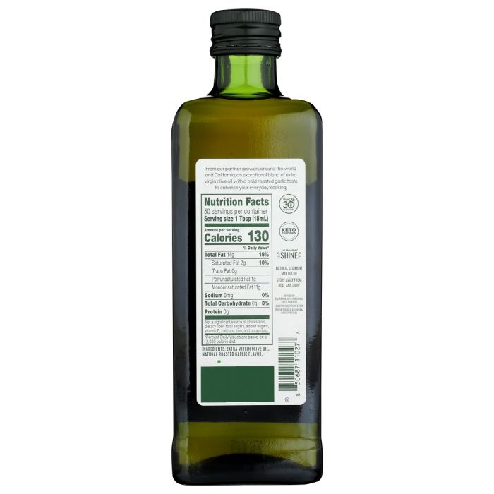 CALIFORNIA OLIVE RANCH: Garlic Infused Extra Virgin Olive Oil, 25.4 fo