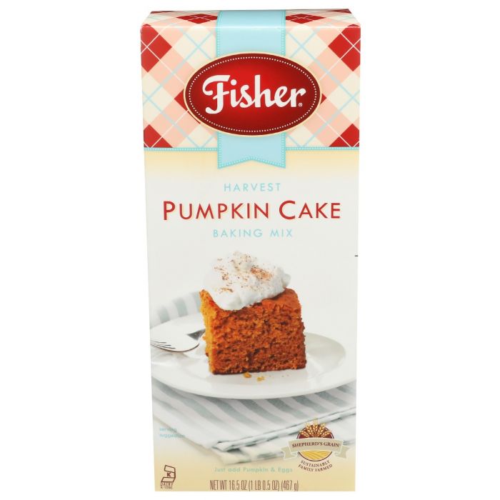 FISHER: Harvest Pumpkin Cake Mix, 16.5 oz