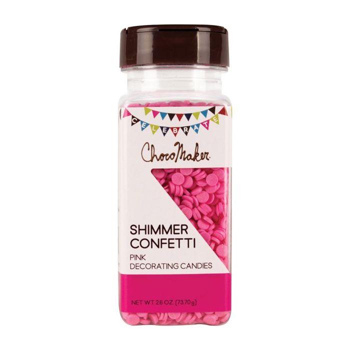 CHOCOMAKER: Shimmer Pink Confetti, 2.6 oz