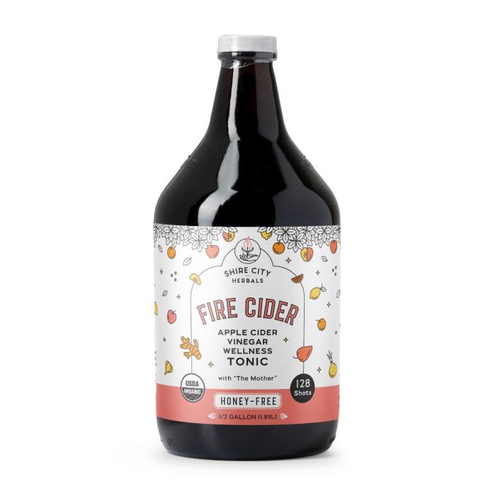 FIRE CIDER: Fire Cider Honey Free Gl, 64 oz