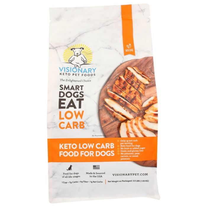 VISIONARY PET FOODS: Chicken Keto Low Carb Food For Dogs, 3.5 lb