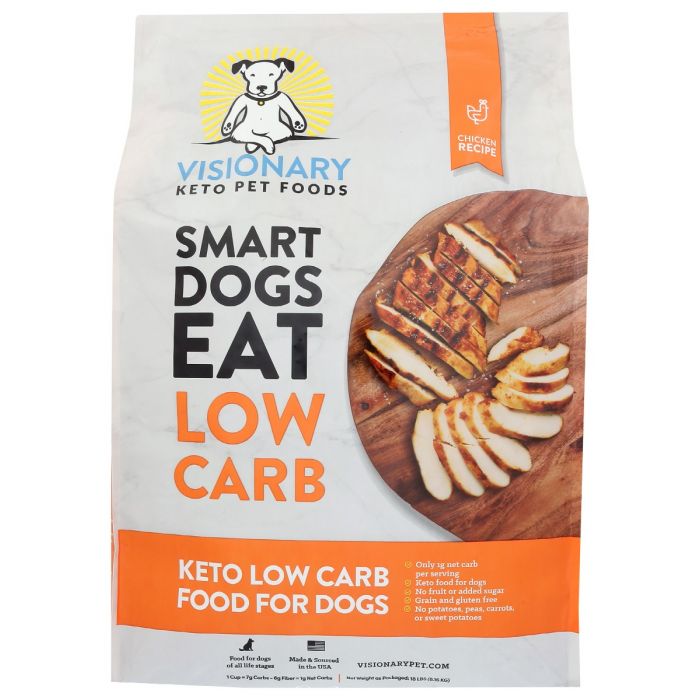 VISIONARY PET FOODS: Chicken Keto Low Carb Food For Dogs, 18 lb