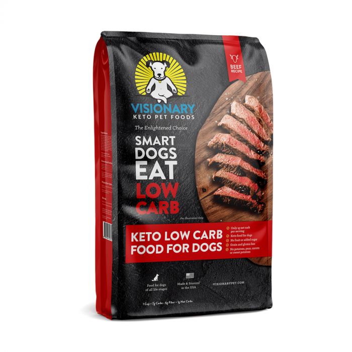 VISIONARY PET FOODS: Beef Keto Low Carb Food For Dogs, 18 lb