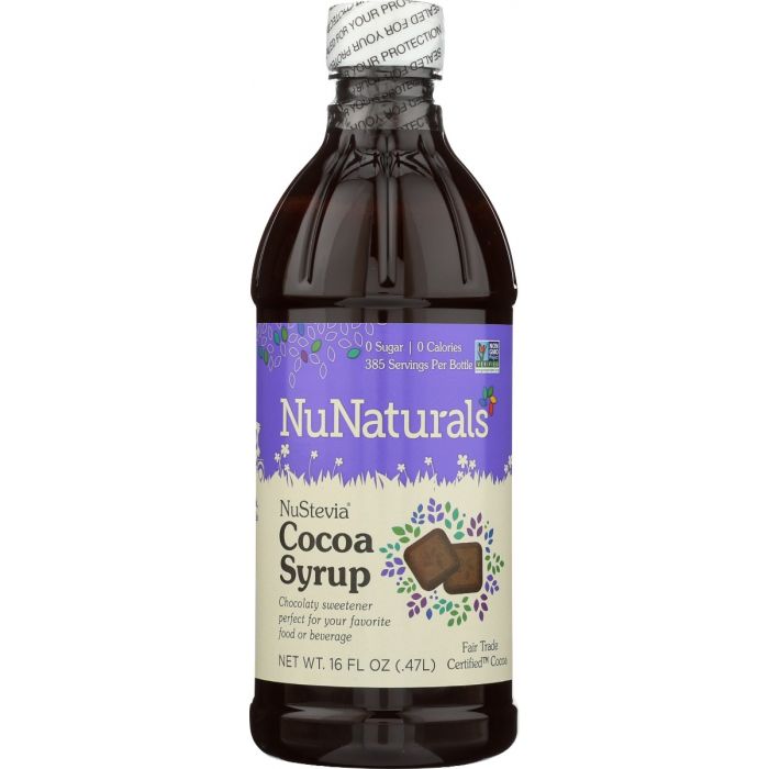 NUNATURALS INC: Cocoa Syrup Nustevia, 16 oz