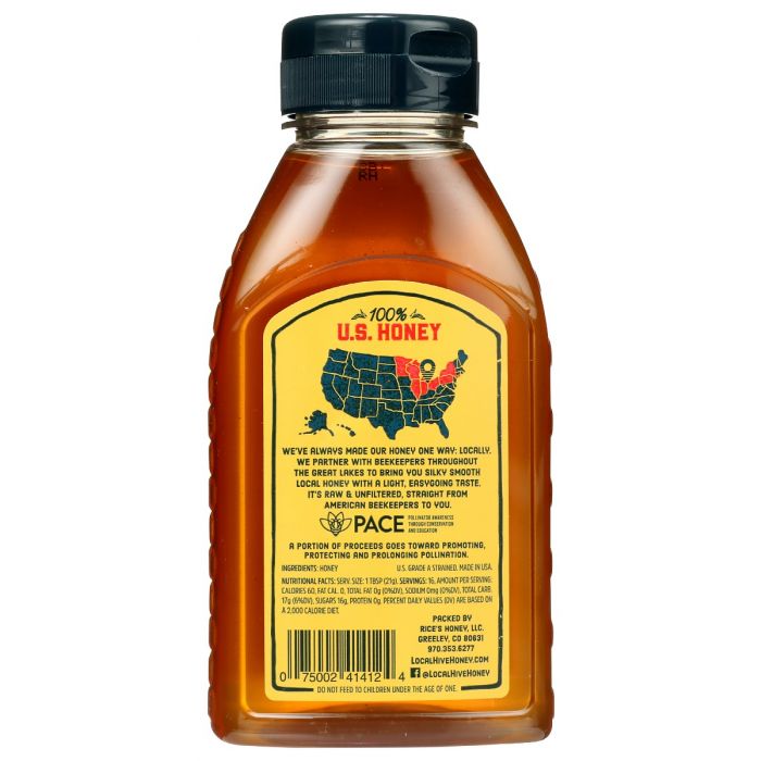 LOCAL HIVE: Honey Great Lakes Local Raw, 12 oz