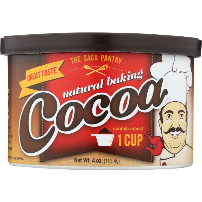 THE SACO PANTRY: Cocoa Baking Natural, 4 oz