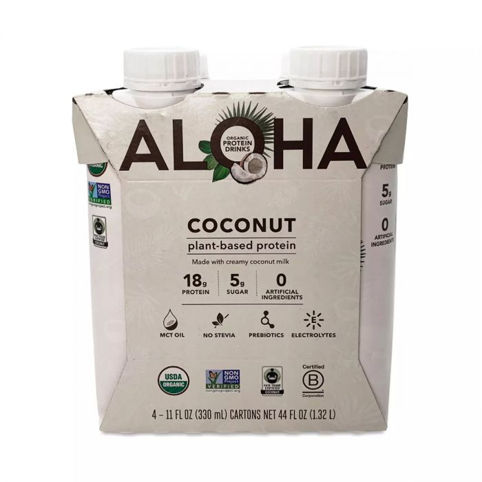 ALOHA: Coconut Protein Drink 4Pk, 44 fo