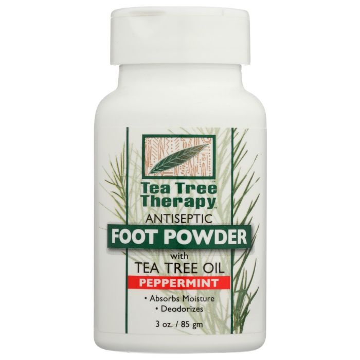 TEA TREE THERAPY: Powder Foot Antsptc Pprmt, 3 oz